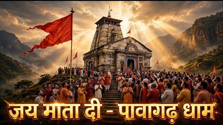Jai🚩 Pavagadh🎀 Vali 🤞Mahakali.🚩 Jhanda Utarne Ki Adbhut ⚡Parampara