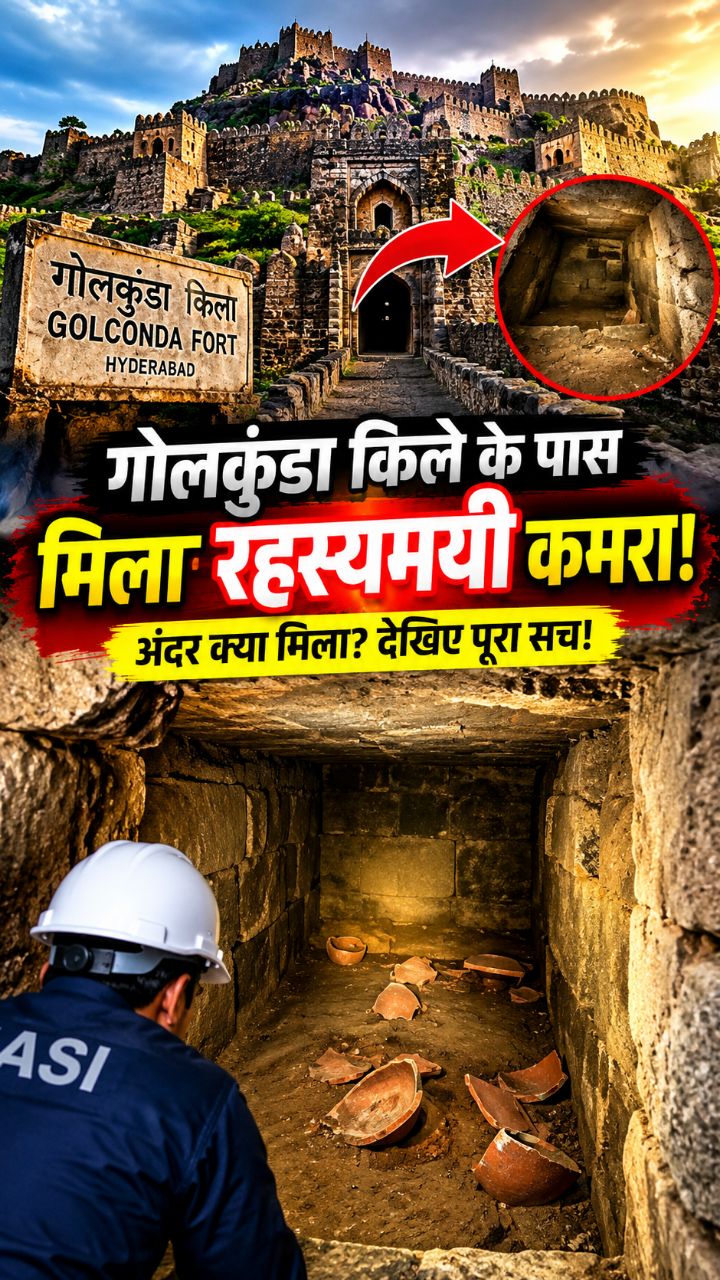गुप्त सुरंग समझ बैठे लोग, लेकिन अंदर निकला कुछ और! 😱 #GolcondaFort #MysteryFacts #IndianHistory