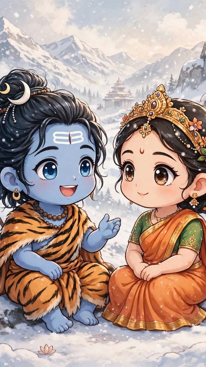 দেখো মহাদেব, ভক্তরা আমার জন্য কত সুন্দর আয়োজন করেছে 🥰🙏
