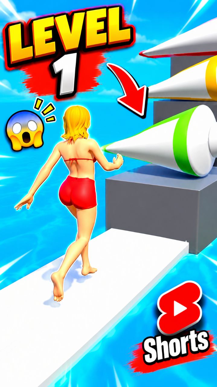Squeeze girl reverse jumping #shortsvideo