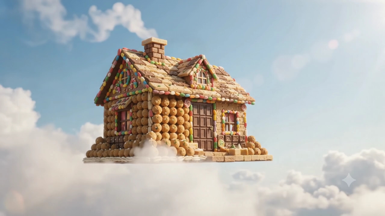 😱 आसमान में उड़ता दिखा मिठाइयों का घर! 🏠🍬