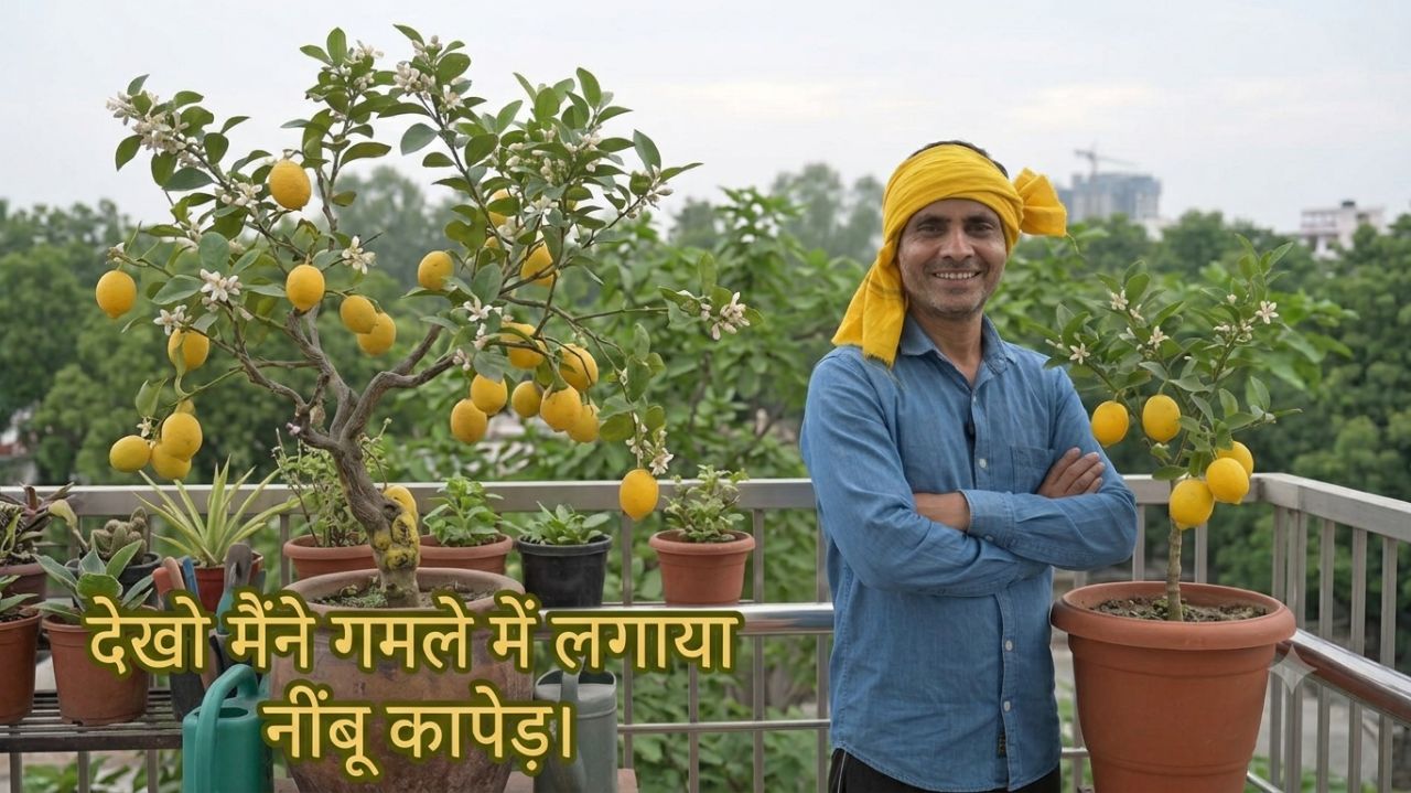 गमले में लगाए नींबू का पेड़ 🍋 | घर पर नींबू का पौधा कैसे लगाएं | DK Vlogs