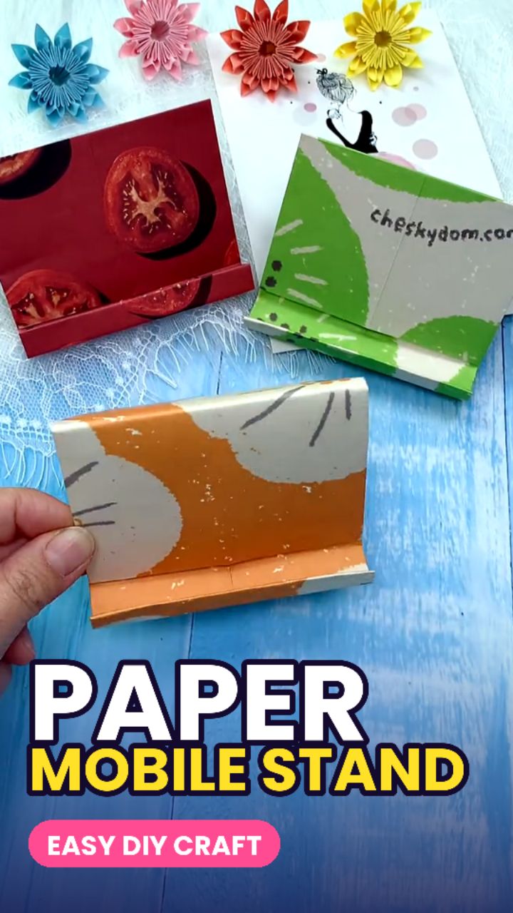 📱 Paper se Mobile Stand Banao | Easy DIY Craft 🔥 Waste Paper se Banao Kamaal ka Phone Stand (Step
