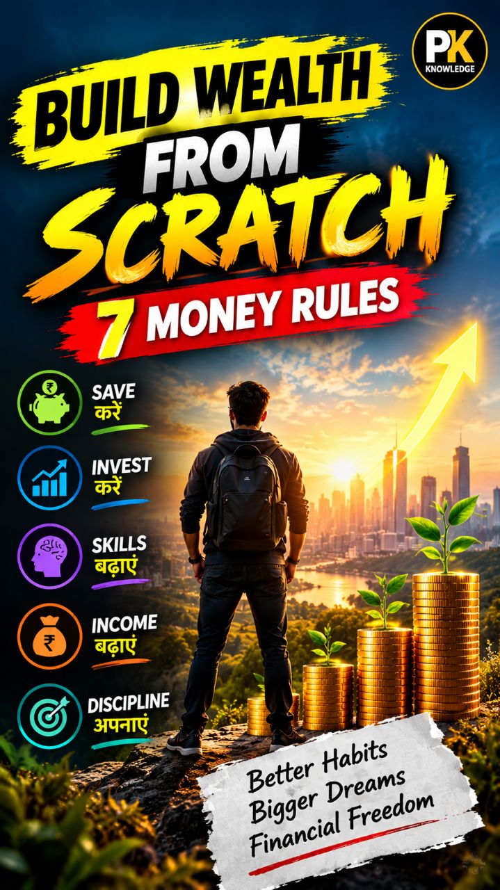 Build Wealth From Scratch 💰 | अमीर बनने के 7 नियम जो आपकी जिंदगी बदल सकते हैं! 🔥