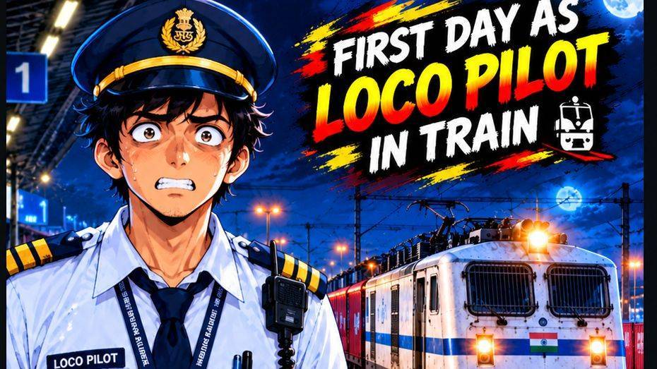 Taking the first day as a Loco Pilot sounded easy... until the 5 survival rules were revealed 🚂😨
