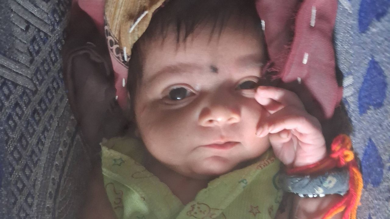 Cute little baby girl