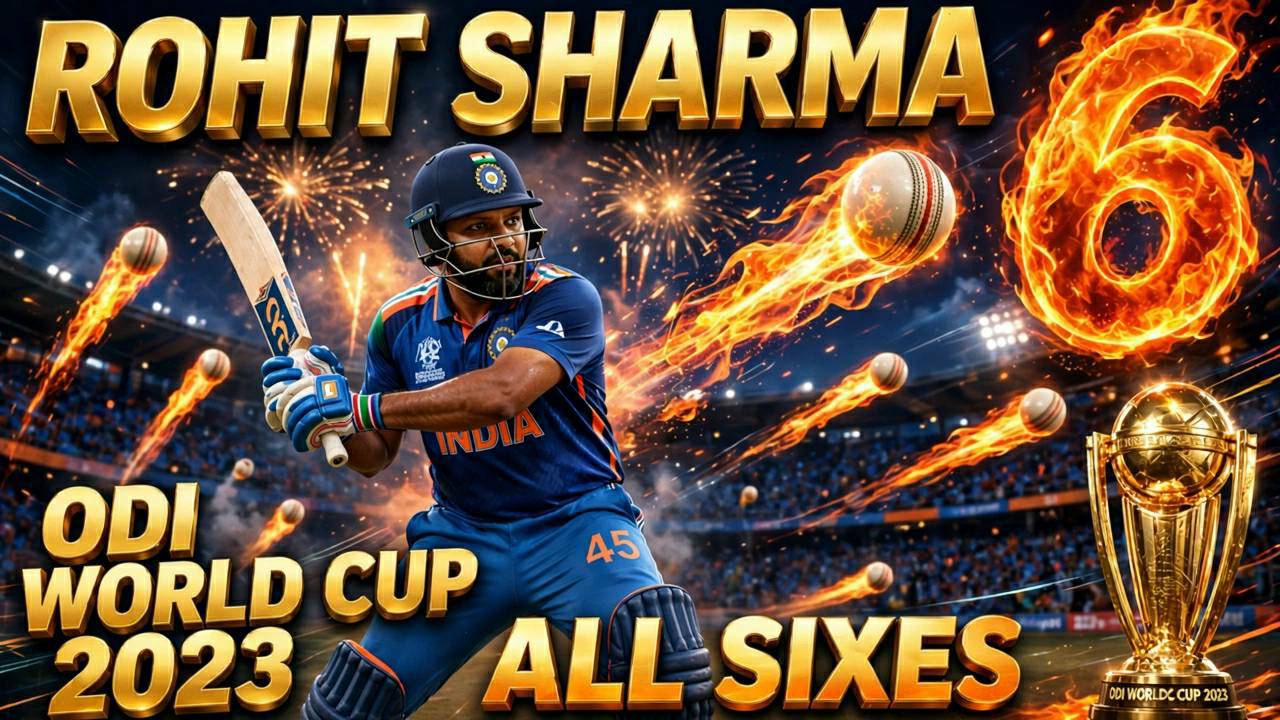 All sixes of rohit sharma in 2023 ODI world cup