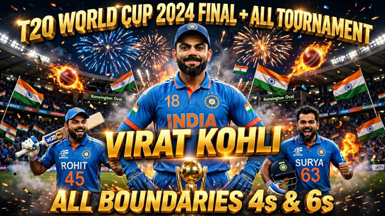 All boundaries of virat kohli of 2024 t20 world cup