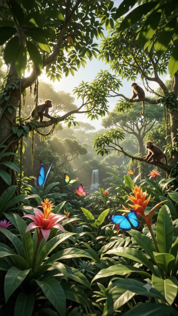 🌿✨ Discover the Magical Amazon Rainforest! 🦜🌎 | Amazing 3D Cartoon Adventure