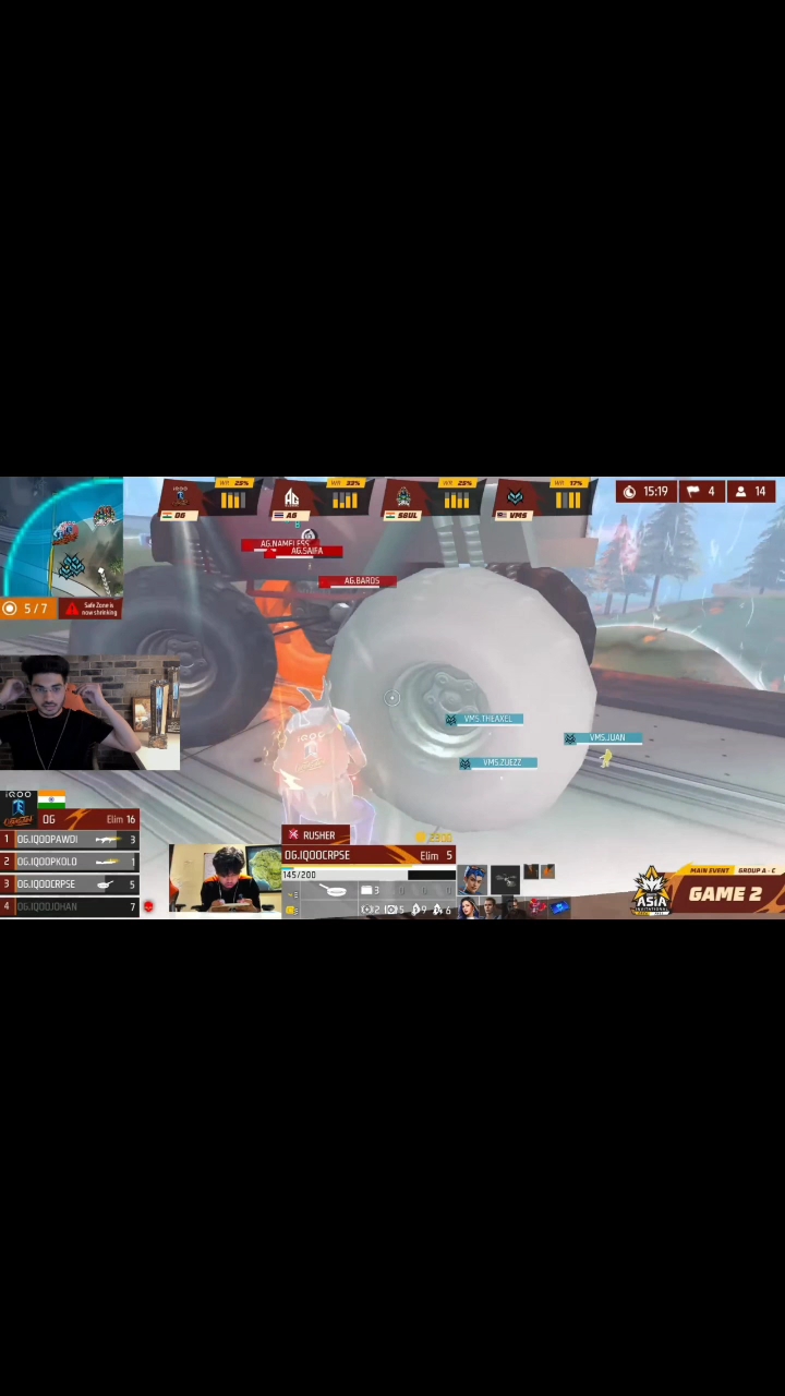 Amin clutch god 1vs4 free Fire