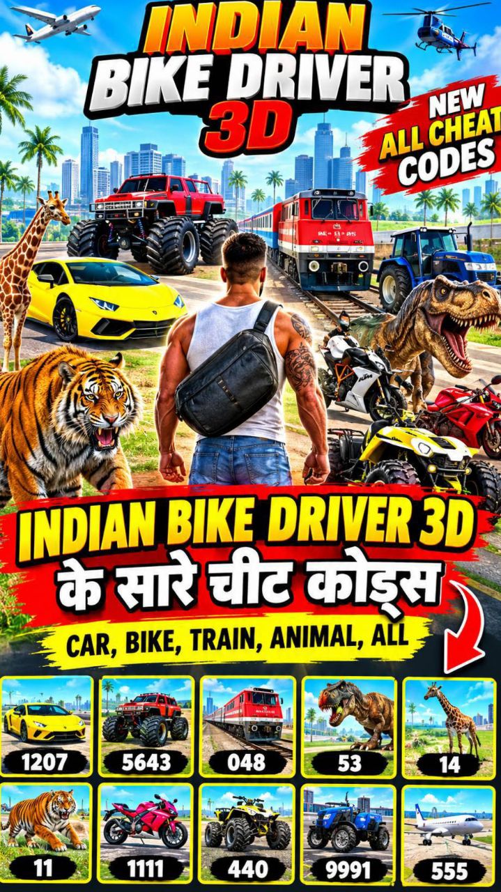 Indian bike driver 3D game ke characters
