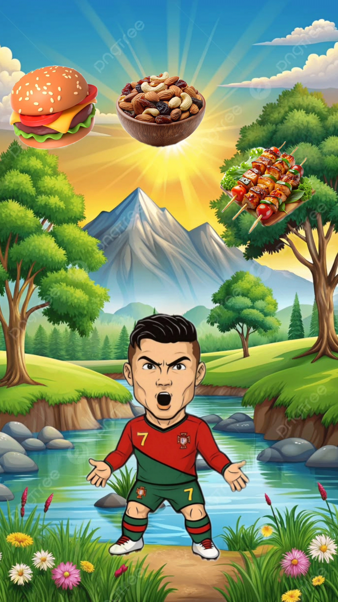 Cristiano Ronaldo ने चुना हेल्दी खाना! 🍔🥜 | Junk Food vs Dry Fruits 😱