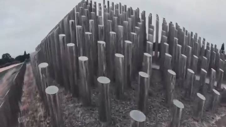 What Is This Mysterious Field of Metal Poles? 😱🤯 #Shorts