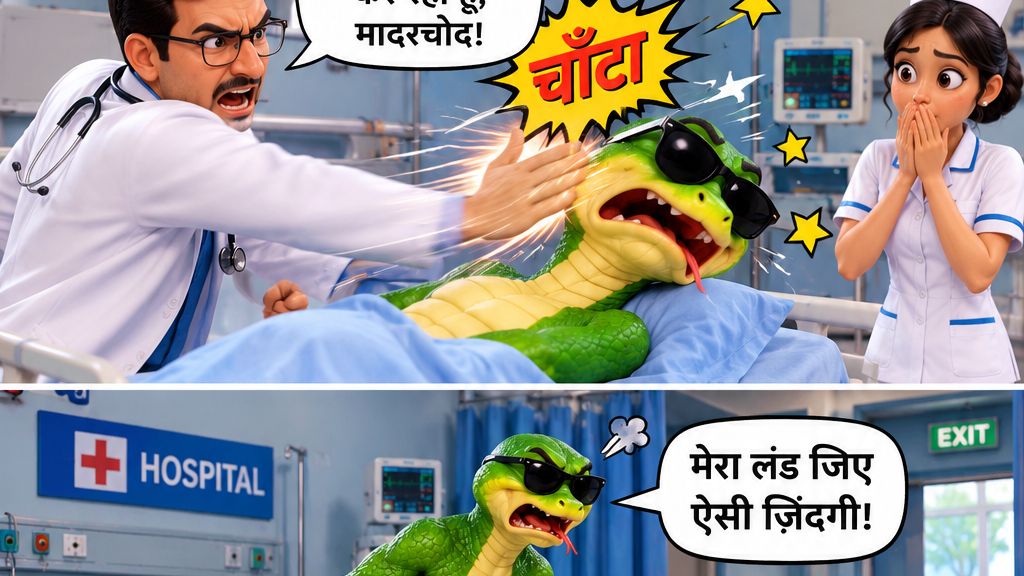 सापवा हॉस्पिटल में भी शादी मांगने लगा 😂🐍💍