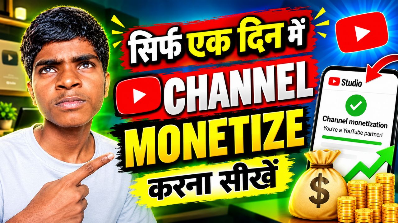 🔥 सिर्फ 1 दिन में YouTube चैनल Monetize कैसे करें? 😱 पूरा तरीका!