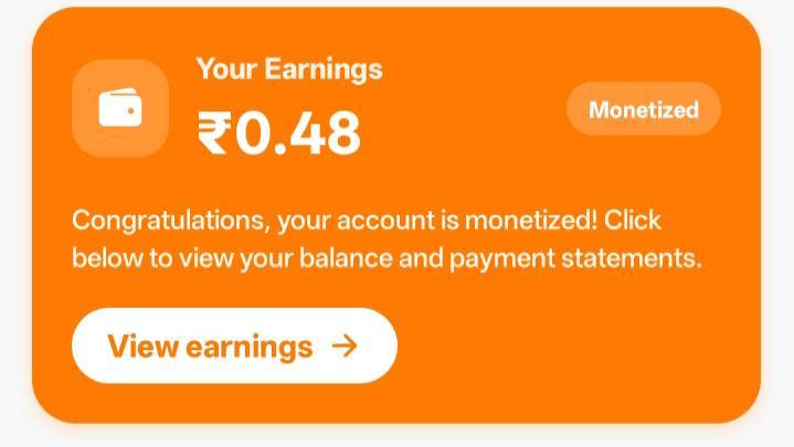 Catchy / Emotional:
Finally Account Monetize Ho Gaya! 🎉 | Meri Pehli Kamai (First Earning Proof) 🤑