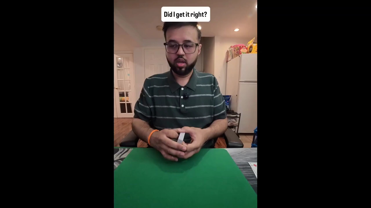 Card trick tutorial