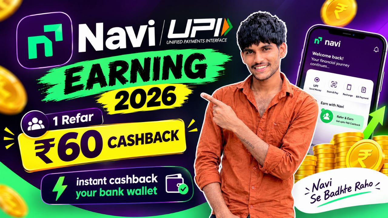 NAVI UPI APP Earning 🤑🤑