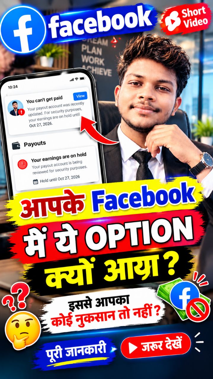 🚨 Facebook में आया “You Can’t Get Paid” का Option 😱 | पैसे रुक जाएंगे क्या? #Facebook