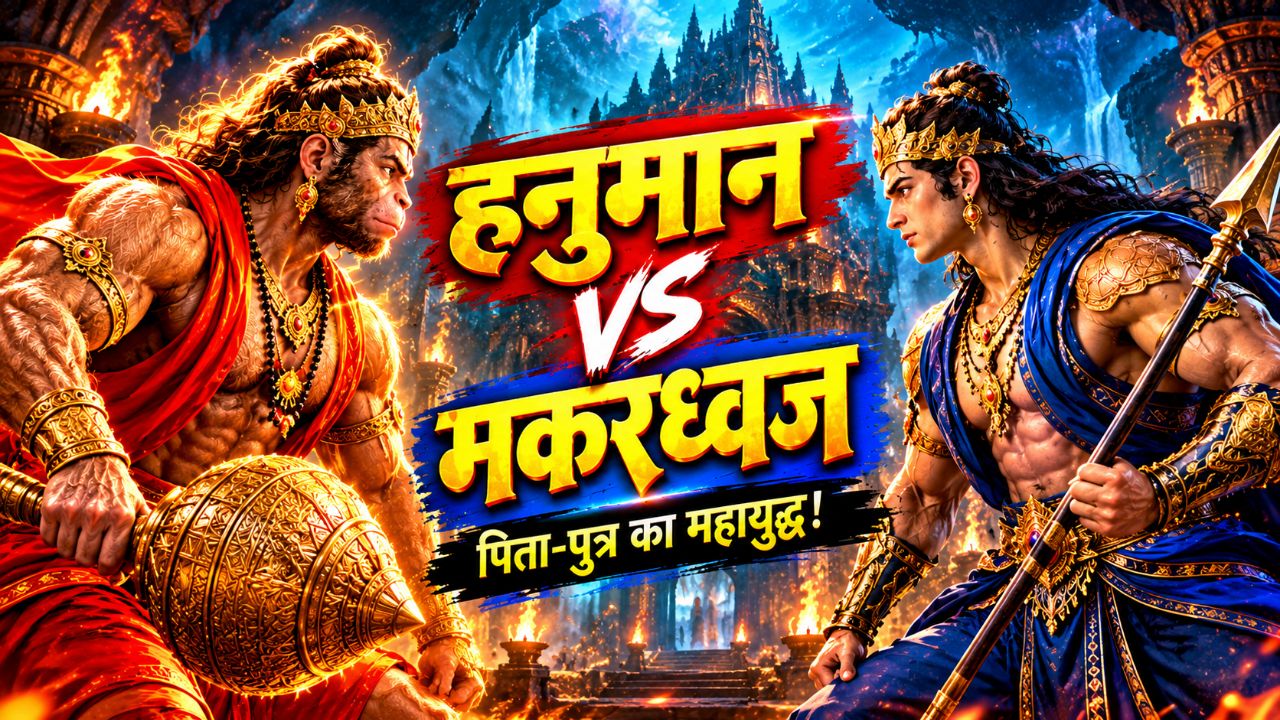 🔥 हनुमान जी vs मकरध्वज 😱🚩 | पिता-पुत्र का महायुद्ध ⚔️ | जय श्री राम 🙏🔥 #HanumanJi #Makardhwaj