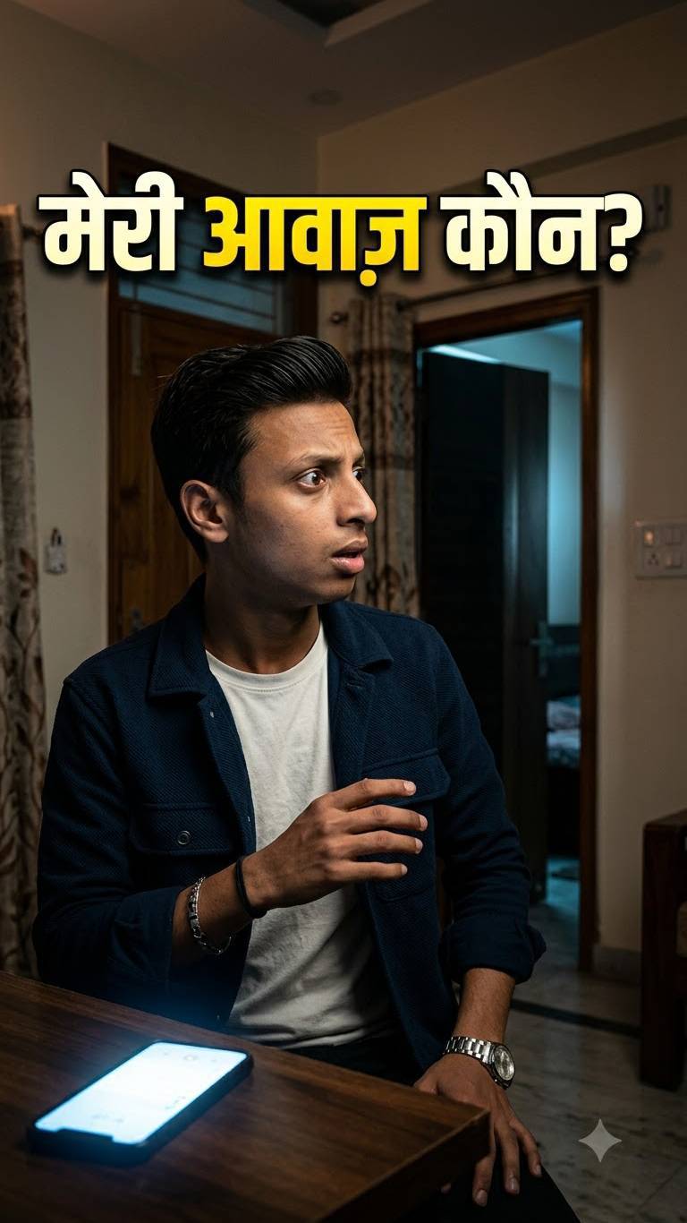 मेरे घर में मेरी ही आवाज़ कौन निकाल रहा था? 😨📱 | Hindi Mystery #MysteryShorts #Suspense