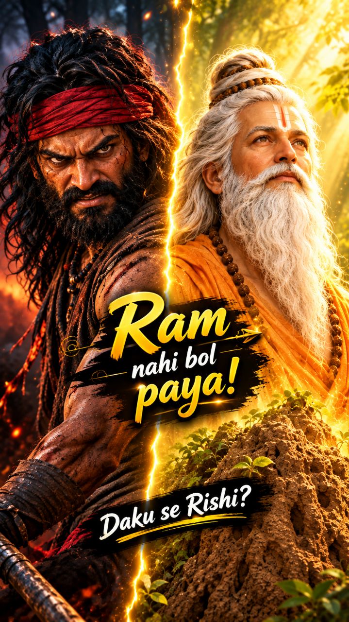 जो राम का नाम भी नहीं बोल पाया, उसी ने रामायण लिखी #sanatandharma #shorts