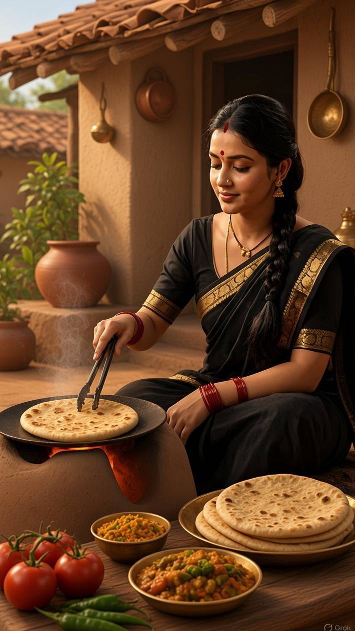 🥰 Beautiful Indian Village Life ❤️ | Desi Bahu Cooking Traditional Food 🌿 #shorts