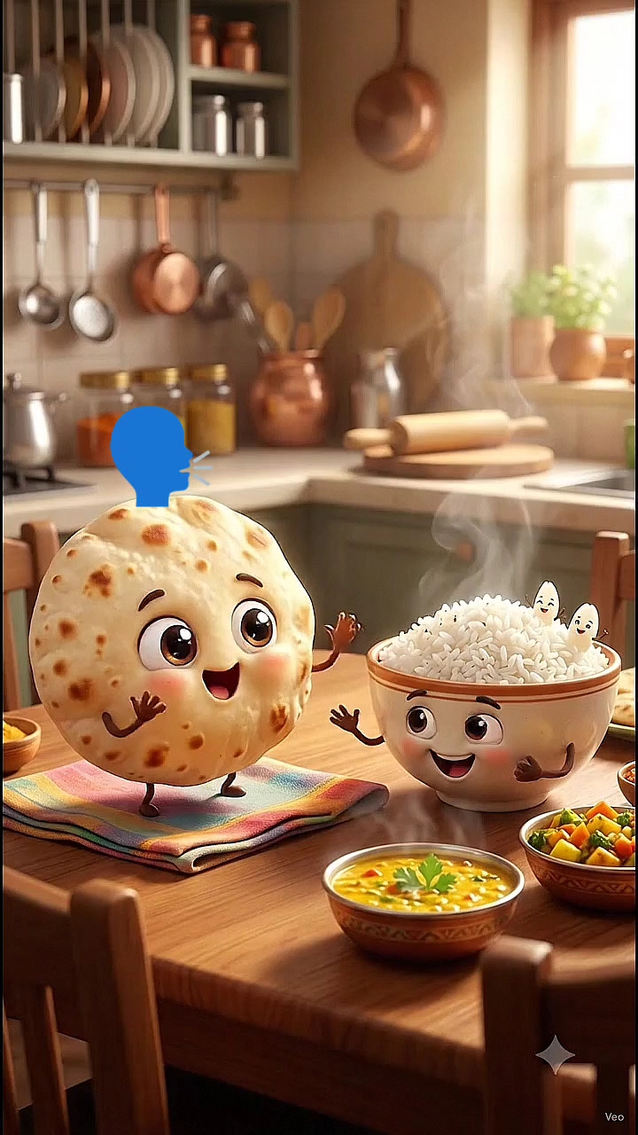 Roti vs Chawal😱