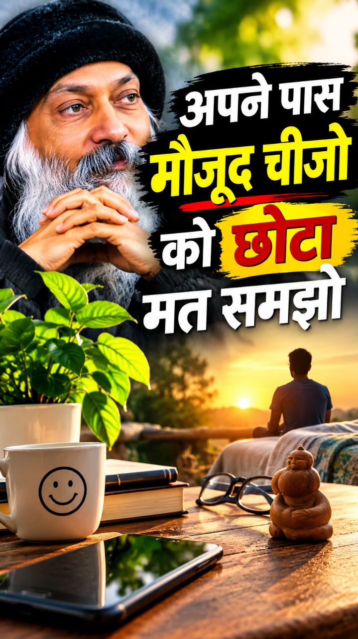 अपने पास मौजूद चीज़ों को छोटा मत समझो | ओशो की अनमोल सीख 🙏✨ #Shorts