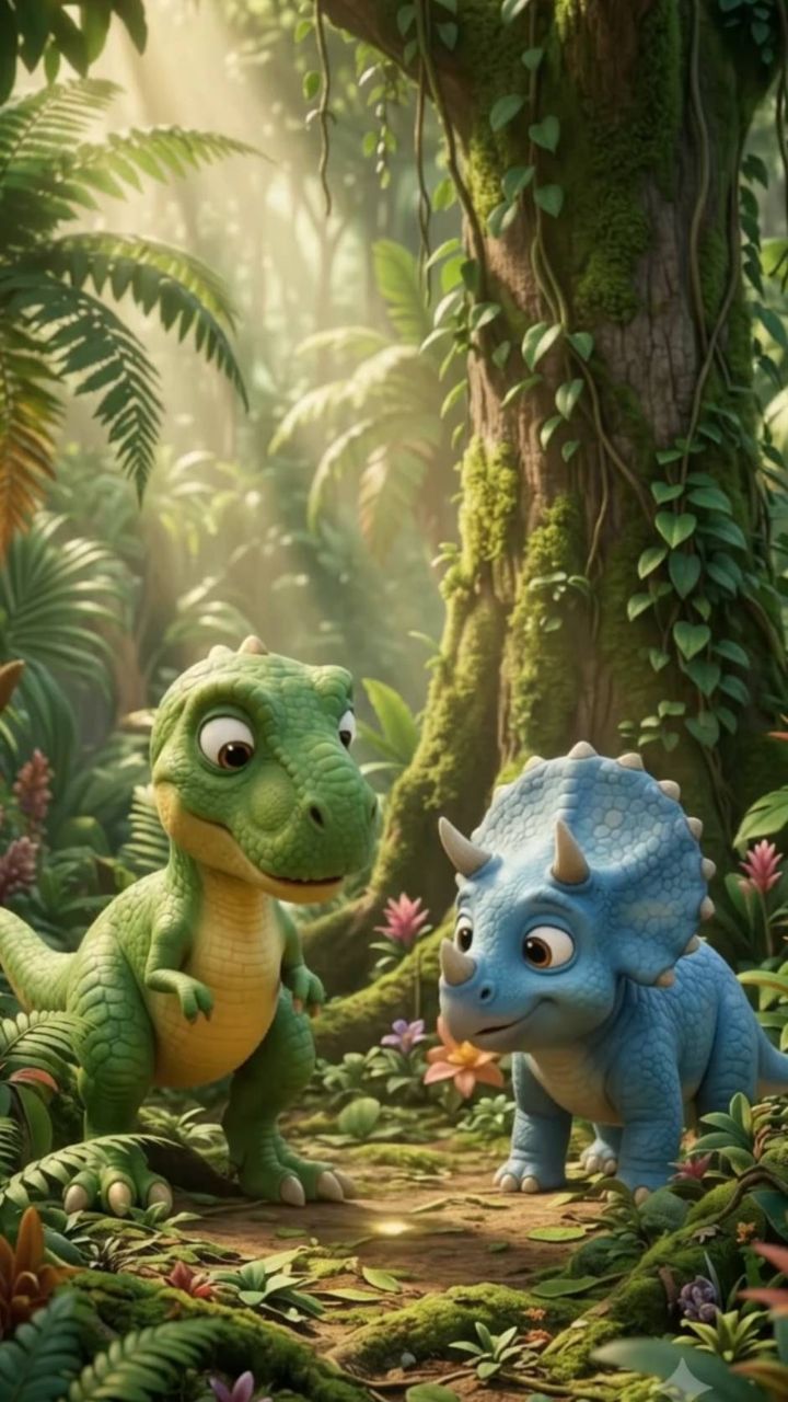 Green dainasour or blue dainasour ki kahani