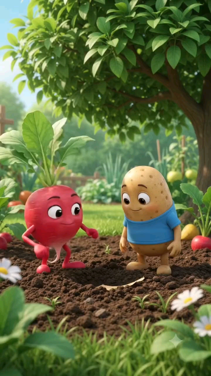 😂🥔 Potato & Radish Best Friends! 🌱🤣 Funny Vegetable Story 😂💚 #shorts
🥔😂 Potato vs Radish 🌱