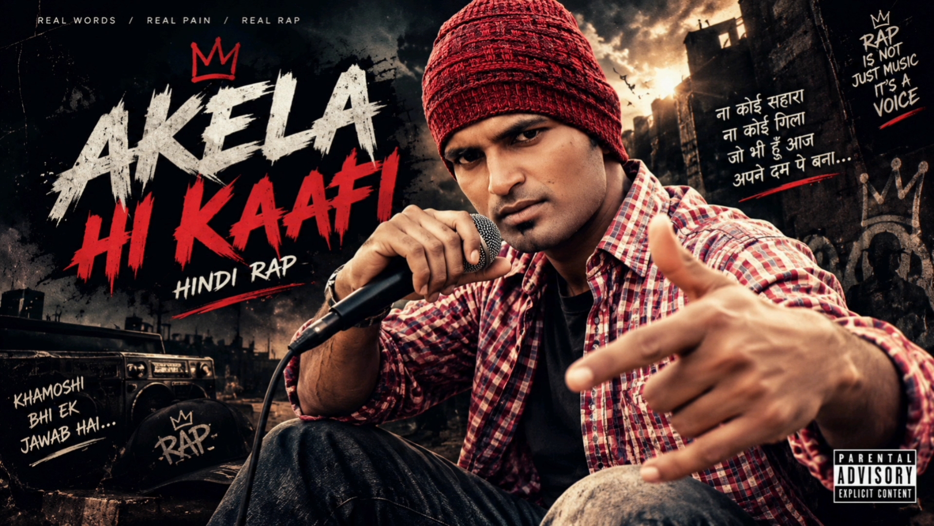 🖤 AKELA HI KAAFI — ना कोई सहारा, ना कोई गिला! 🔥 | Dark Hindi Rap