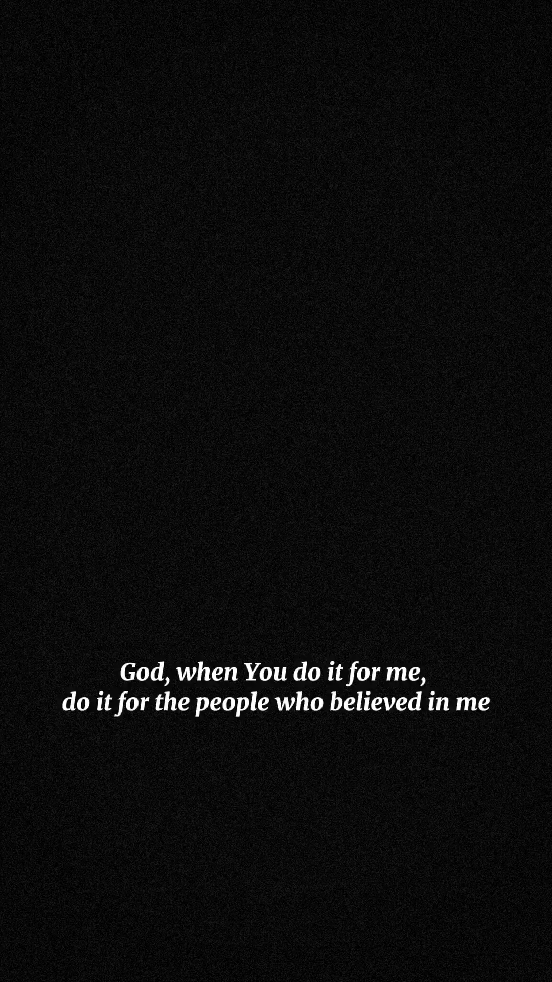 Believe in god