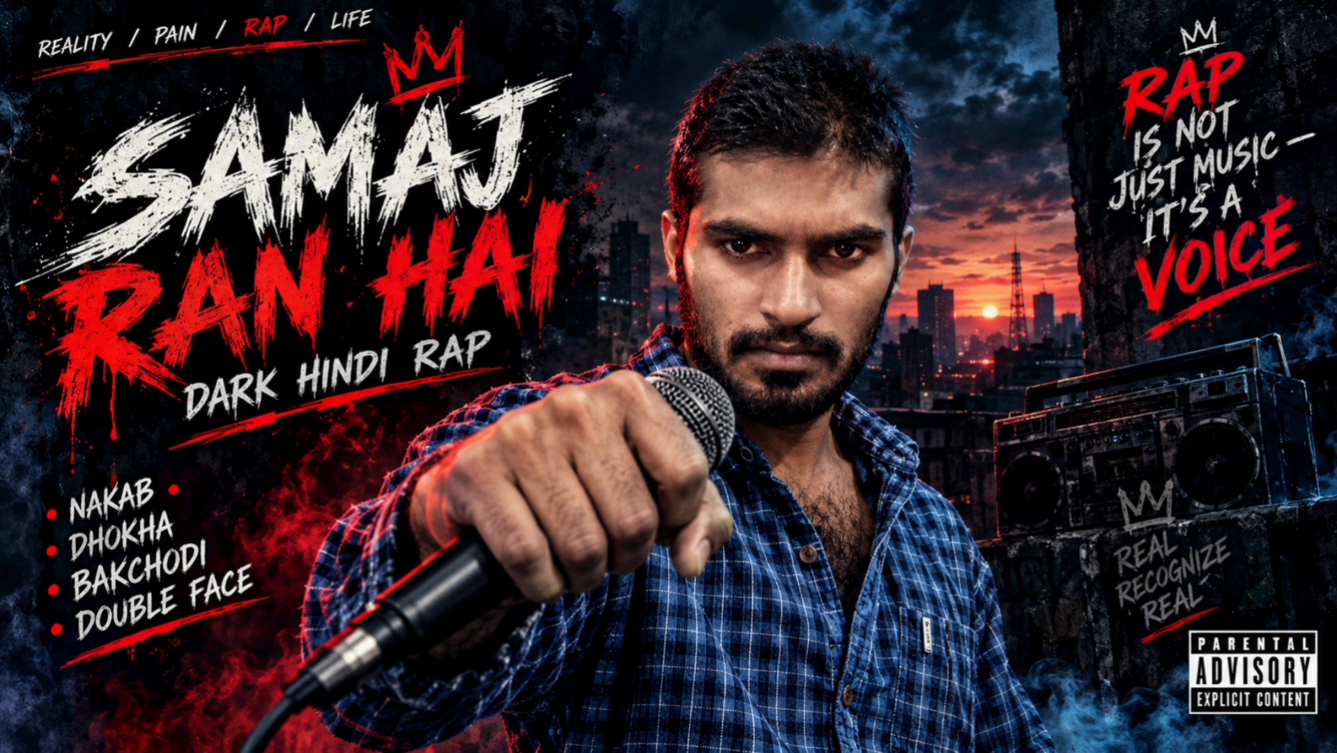 🥀 SAMAJ RAN HAI — समाज का कड़वा सच! 🔥 | Dark Hindi Rap