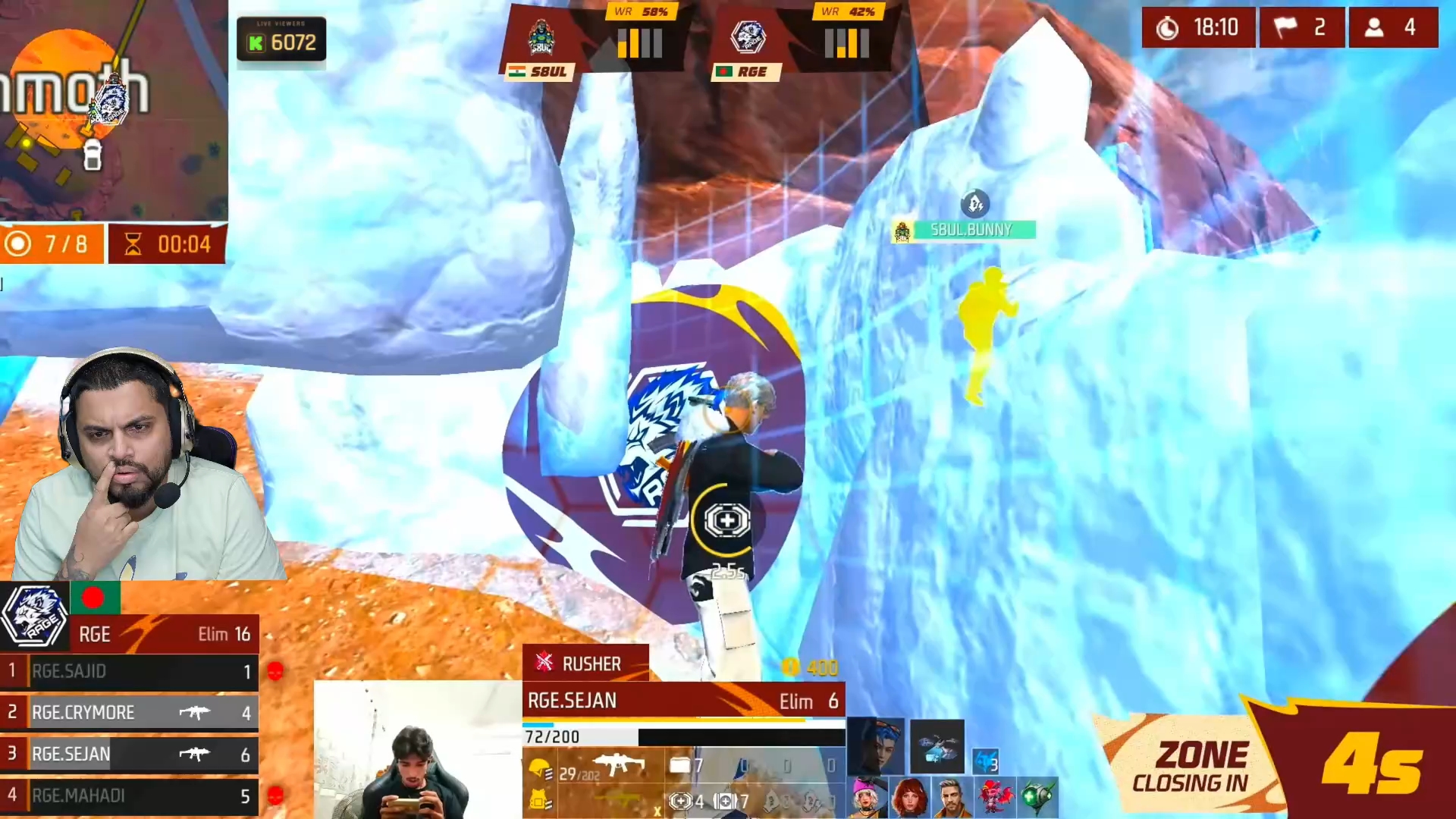 S8ul Booyah 26 kills Sid bhai reaction 🤣