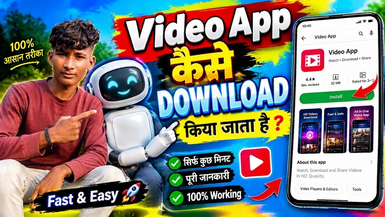 Video App कैसे Download किया जाता है ? 🔥 | How to Download Video App in Mobile | 100% Working Trick