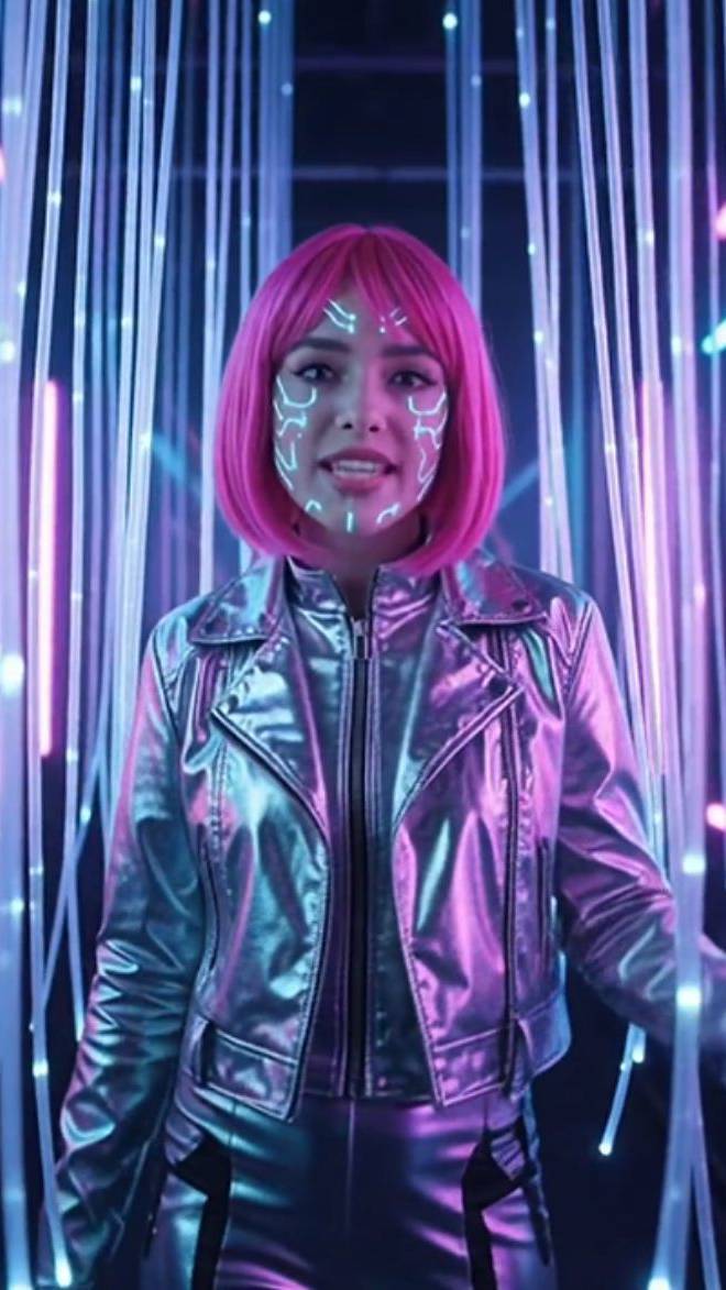 Neon Love Story ❤️✨ | AI Music Video 🎶🔥 #Shorts
