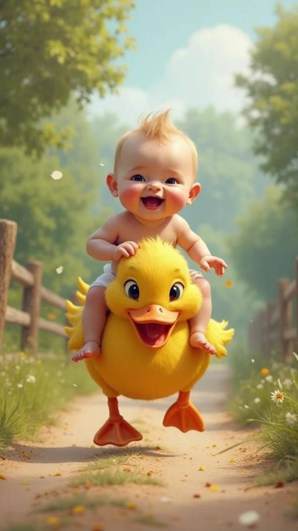 🐥 Baby আর Cute Duck-এর মজার বন্ধুত্ব! 😍 | Bengali 3D Cartoon #Shorts