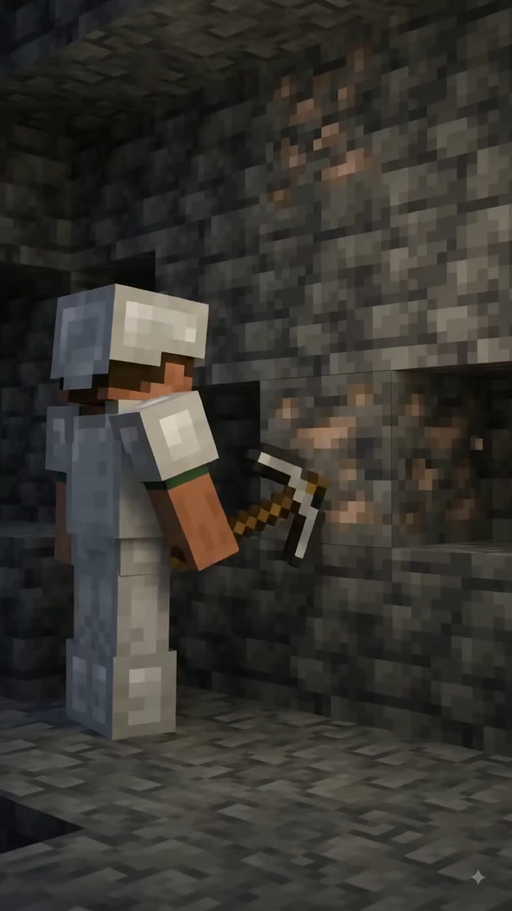 Never Mine at Night⛏️🔥 Minecraft World