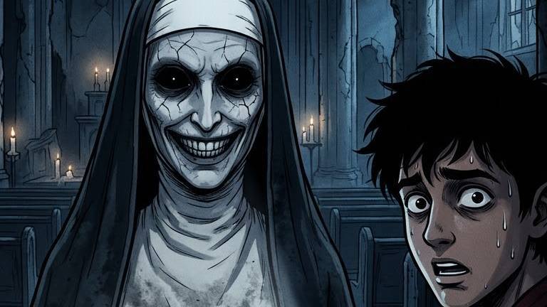 The Cursed Nun 👿 | Scary Horror Story #Shorts #horrot