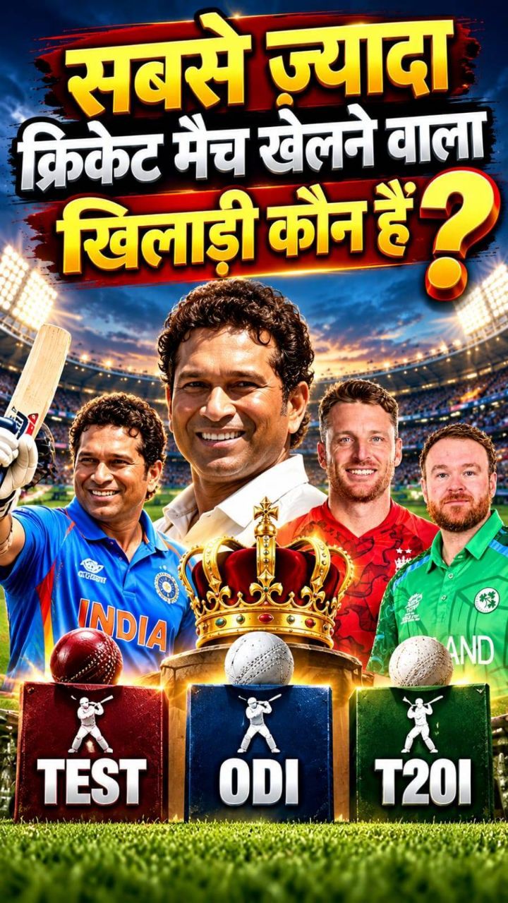 क्रिकेट में सबसे ज्यादा मैच खेलने वाला खिलाड़ी कौन है