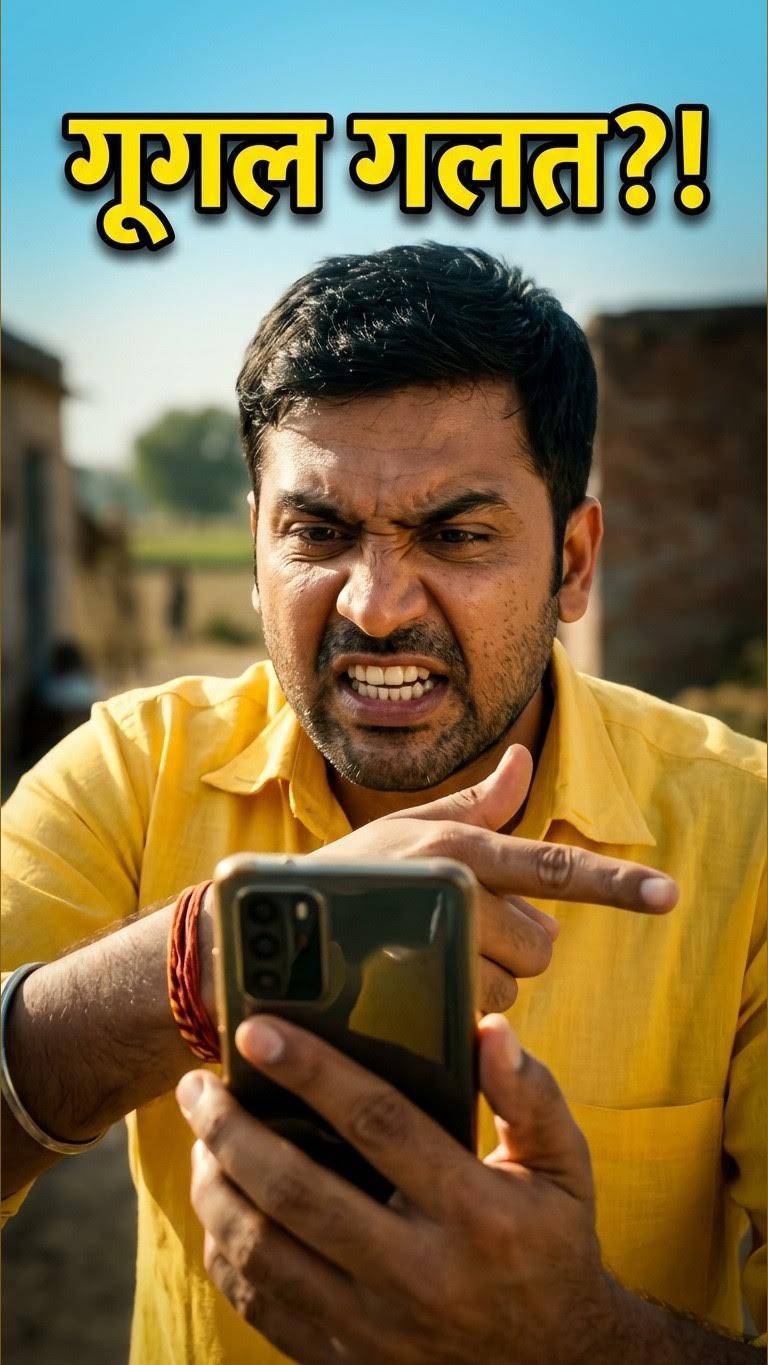 Google Maps को रास्ता सिखाने लगा देसी आदमी 😂🗺️ | Desi Comedy #Shorts