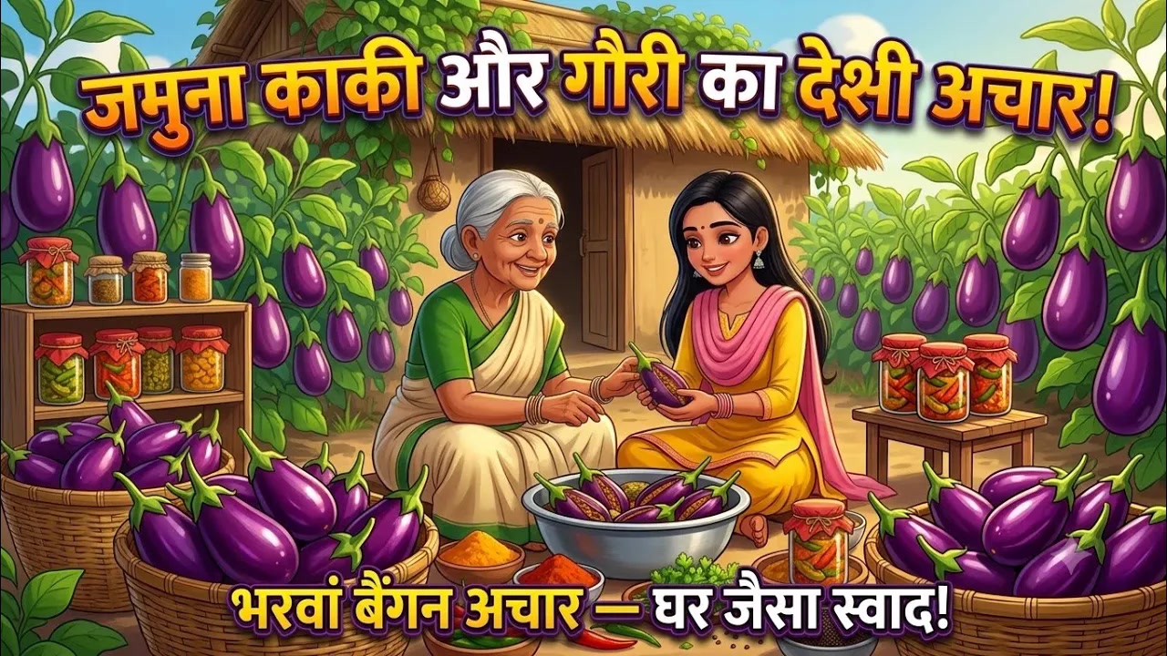 घर से निकाली गौरी ने काकी के साथ बनाया अनोखा अचार! 🍆💔 Hindi Kahaniyan | Gauri Ki Kahani