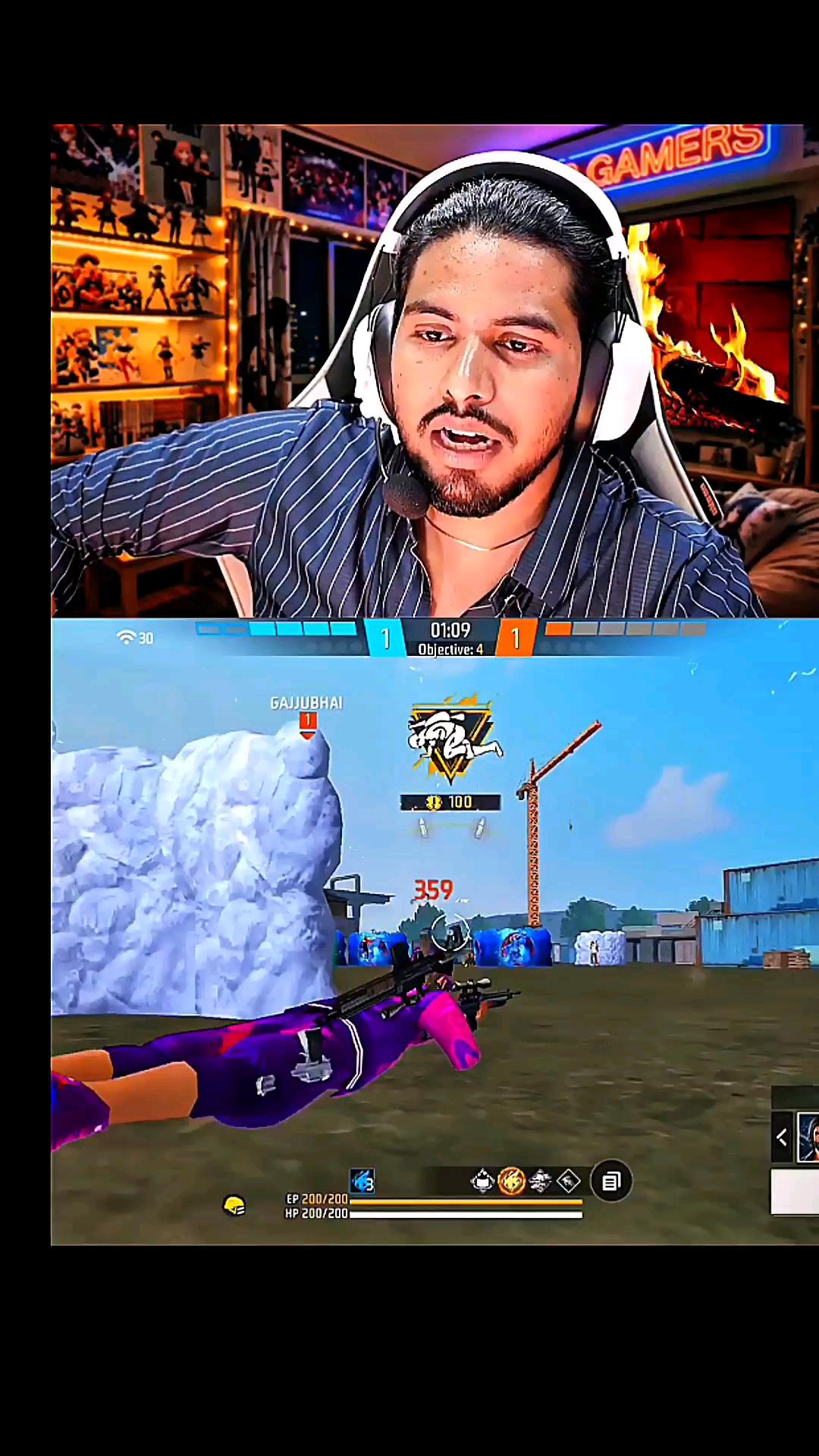 Ye hai gajju bhai ka reality 😂 #shorts #freefire #rosting