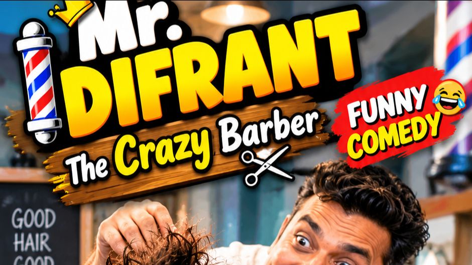 Mr. DIFRANT 😂 The Crazy Barber 💈 | Funny Silent Comedy #Shorts