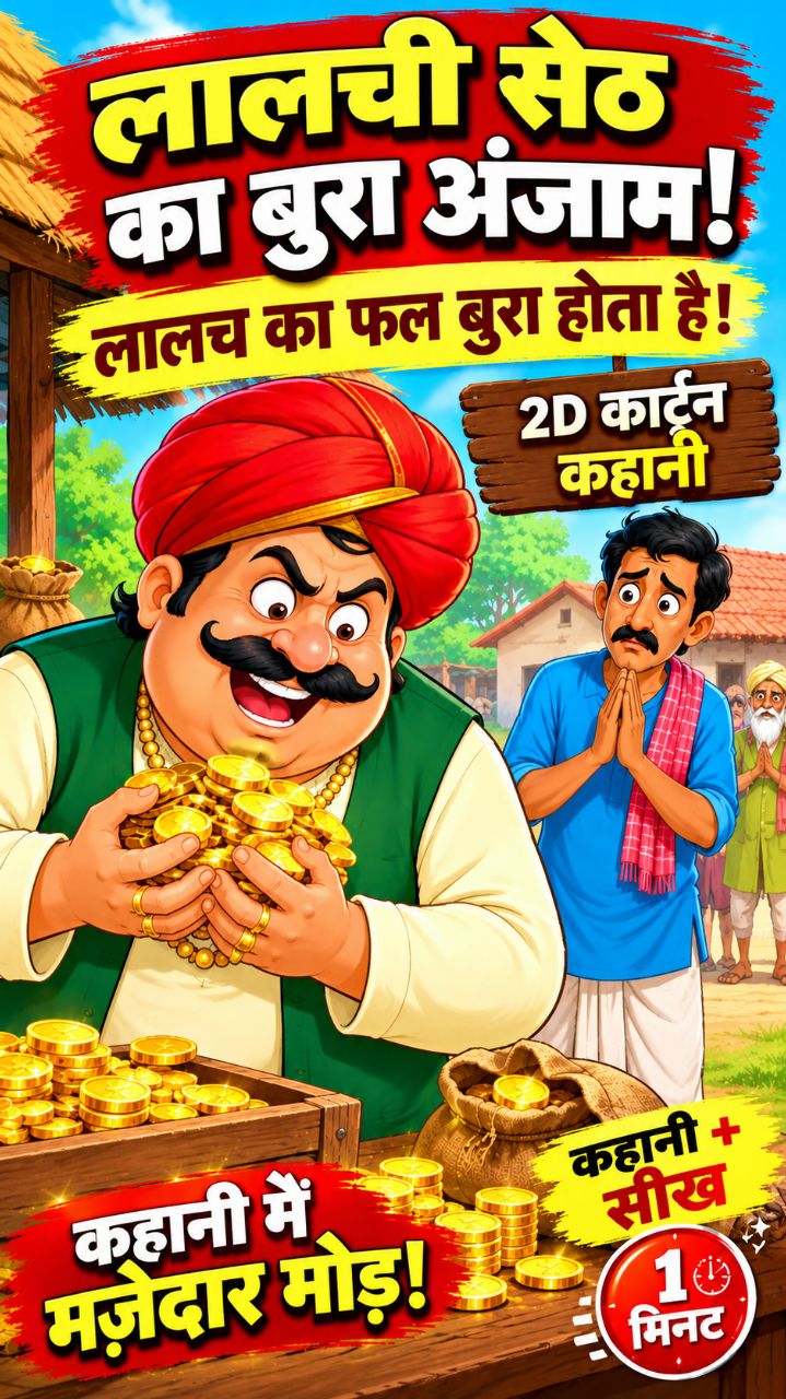 😱 लालची सेठ का बुरा अंजाम 😈💰 | लालच का फल हमेशा बुरा होता है! 😢🙏 एक ऐसी कहानी जो आपको सच्ची सीख