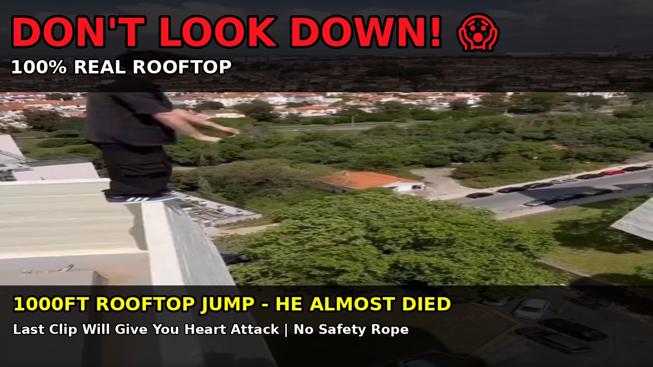 1000FT Building Te Jump? Bina Rassi De 😱 | Real Parkour