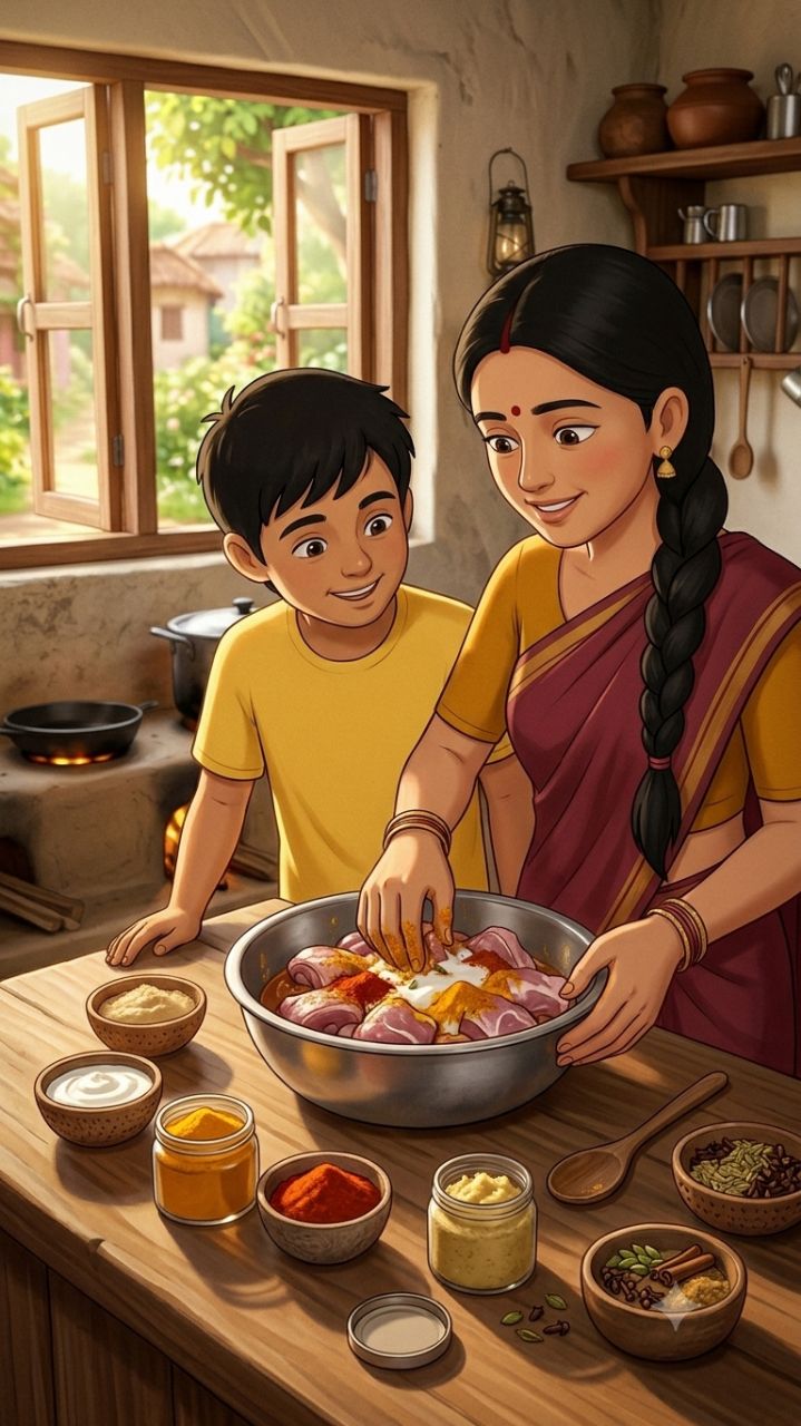 😱 भाई लाया मटन, दीदी ने बनाई लाजवाब बिरयानी! 🍗❤️ #Shorts #MuttonBiryani