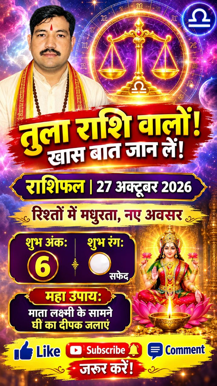 मेष राशि 27 October 2026