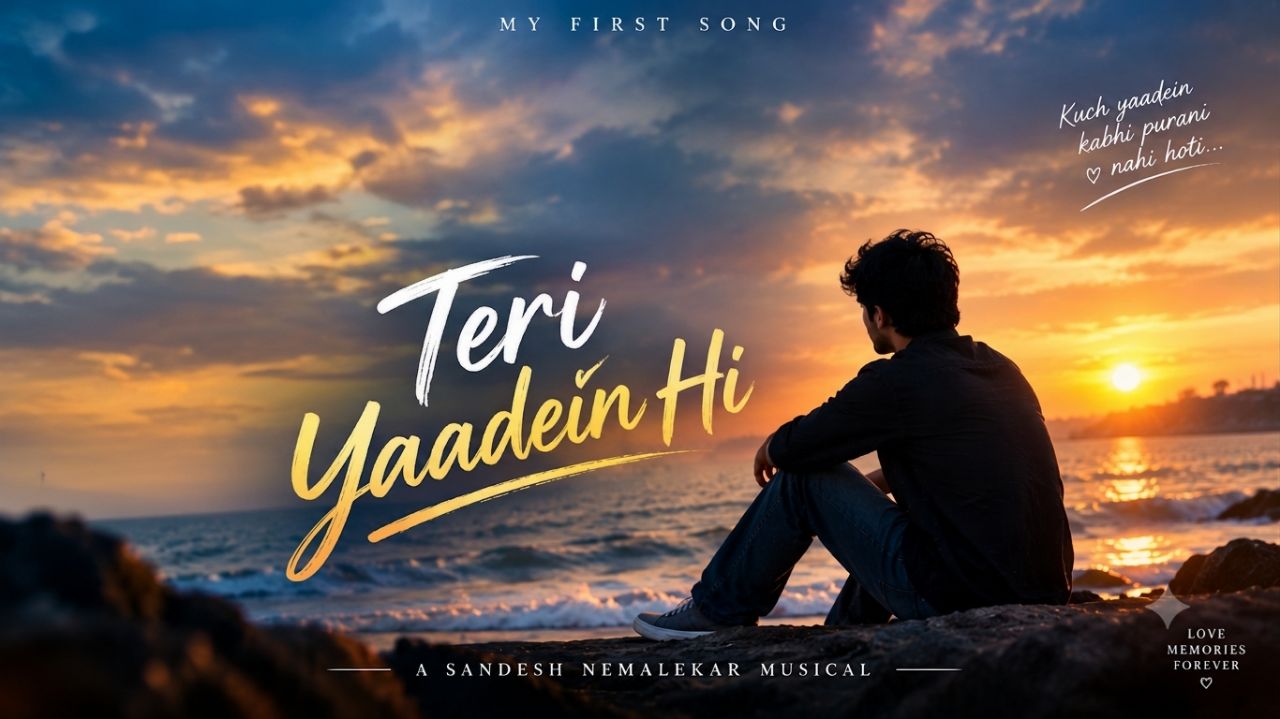 ❤️ Teri Yaadein Hi 💔 | Romantic Hindi Song 🎶 | Sandesh Nemalekar | Official Music